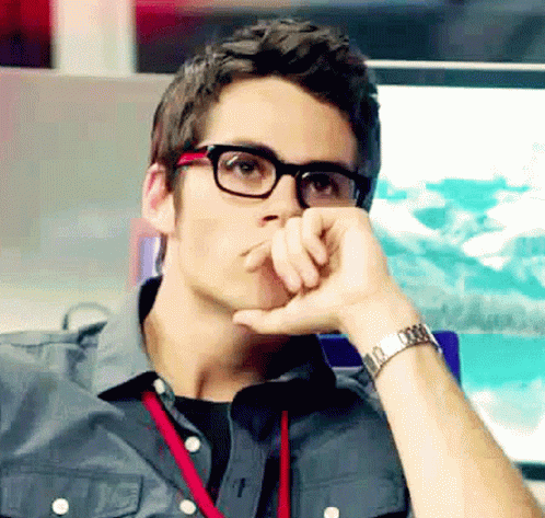 Guy In Eyeglasses Thinking Mmm GIF