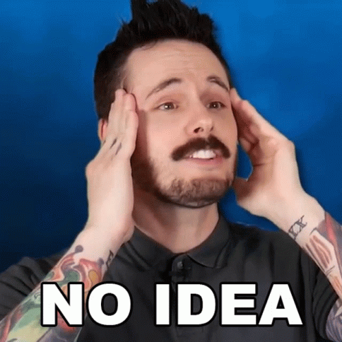 Guy In Panic Have No Idea GIF