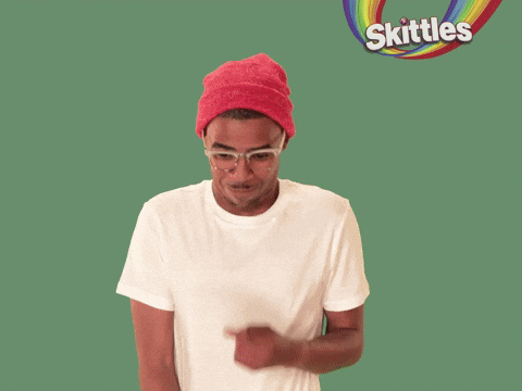 Guy In Red Beanie Giggled Hee Hee Skittles GIF