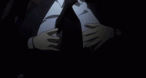 Guy In Suit Is So Full GIF