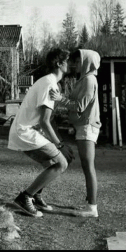 Guy Lifting Short Girlfriend GIF