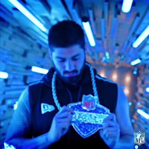 Guy Nfl Auto Draft Wear Big Diamond Necklace GIF