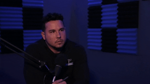 Guy On Microphone Burp While On Air GIF