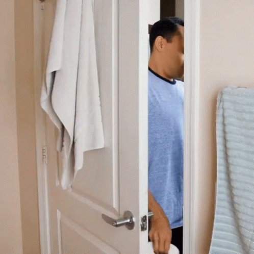 Guy Pass The Toilet Paper GIF