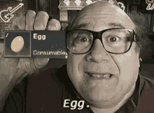Guy Saying Egg As Consumable GIF