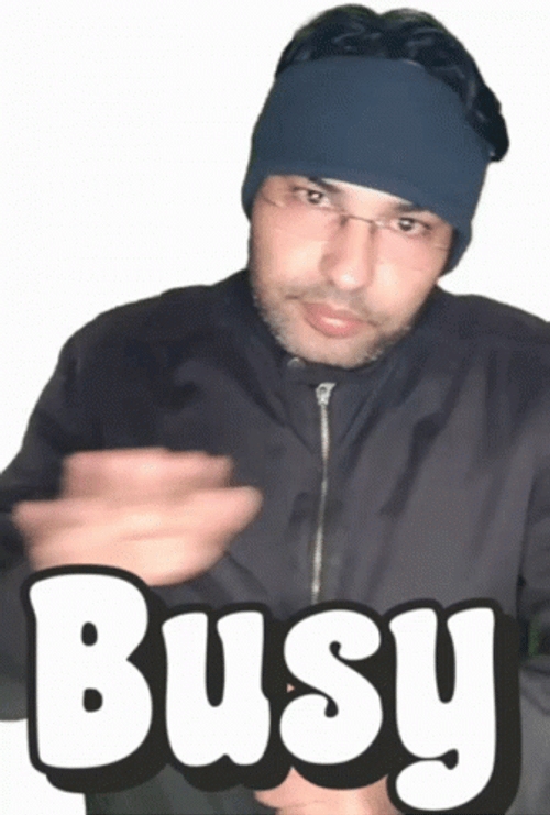Guy Saying He's Busy GIF