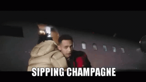 Guy Saying Sipping Champagne GIF