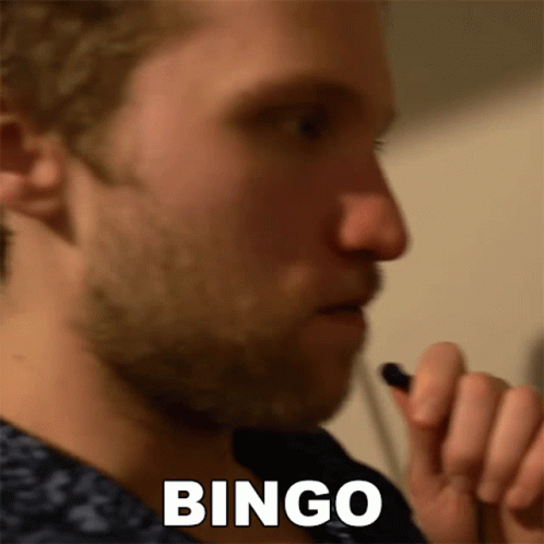 Guy Saying Thats A Bingo GIF