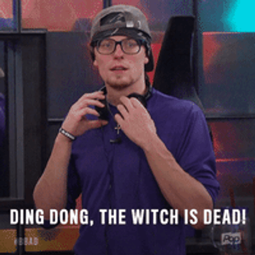 Guy Says Ding Dong The Witch Is Dead GIF