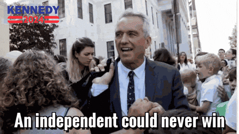 Guy Says Independent Could Never Win GIF