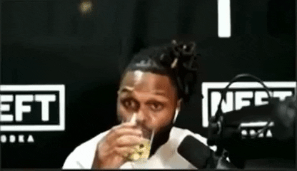 Guy Sipping And I Oop Reaction GIF