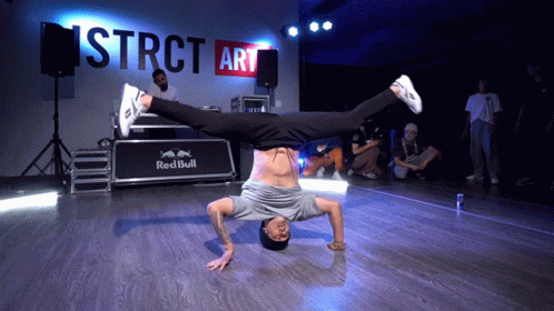 Guy Slow Head Spin Break Dance GIF