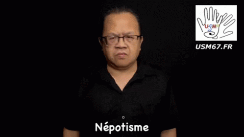 Guy Talking French Nepotism GIF
