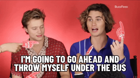 Guy Throw Myself Under The Bus GIF