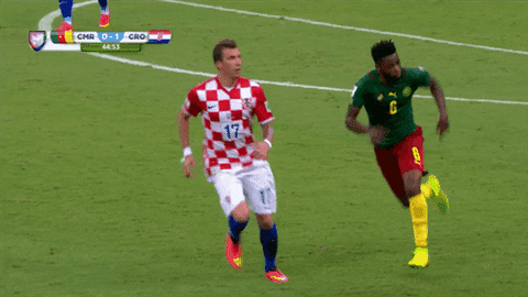 Guy Using Peoples Elbow Move Soccer GIF