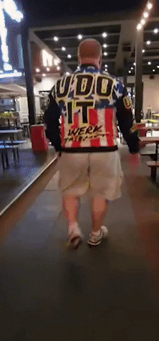 Guy Walking Fast To Grab Coffee GIF