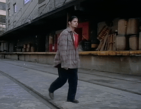 Guy Wearing Long Sleeves Walking GIF