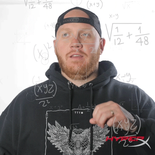 Guy With Cap Calculating GIF