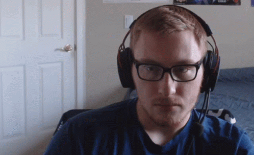 Guy With Glasses Chop On GIF