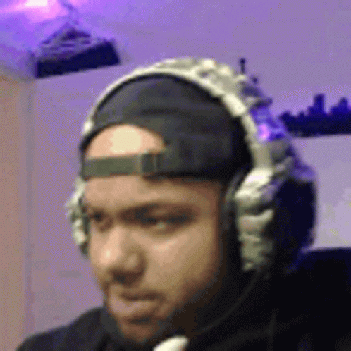 Guy With Headphone Jamming Head GIF