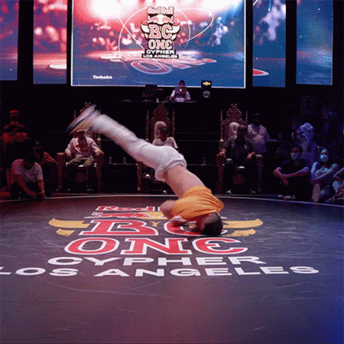 Guy With His Combination Break Dance Moves GIF