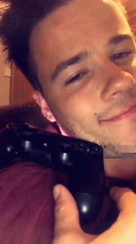 Guy With His Playstation GIF