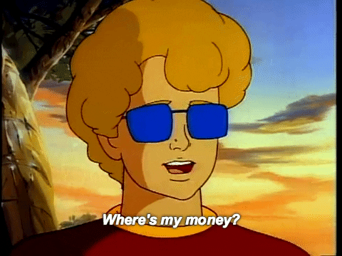 Guy With Sunglasses Where's My Money GIF