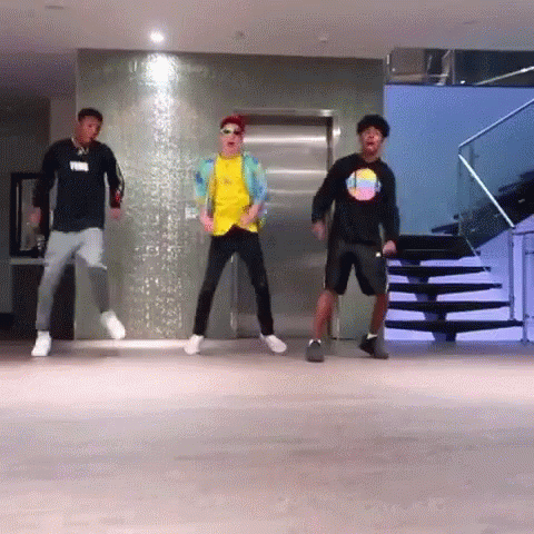 Guys Dancing Soulja Boy Crank That GIF