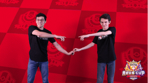 Guys In Black Fusion Pose GIF