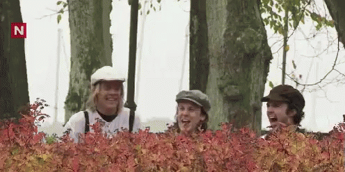 Guys On The Garden Team High Five GIF