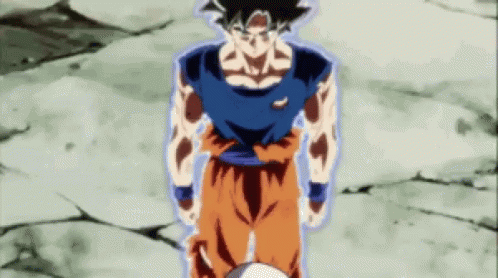 Son Goku Ultra Instinct Vs Jiren Anime GIF
