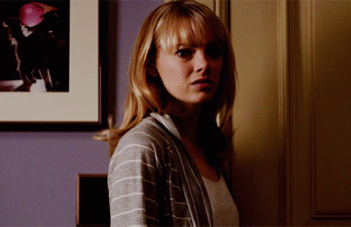 Gwen Stacy Annoyed Passive Reaction GIF