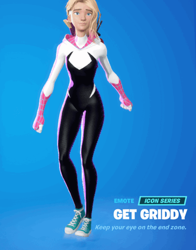 Gwen Stacy Fortnite Griddy GIF