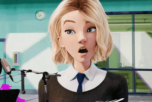 Gwen Stacy Shocked Reaction GIF