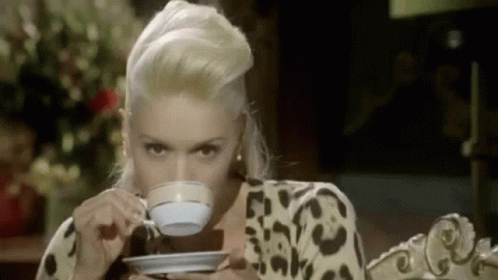 Gwen Stefani Sipping The Tea GIF
