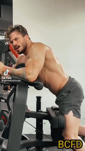 Gym Addict Painful Leg Work Out GIF