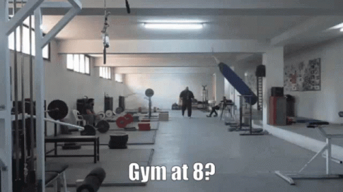 Gym Addict Early Morning Work Out Loop GIF
