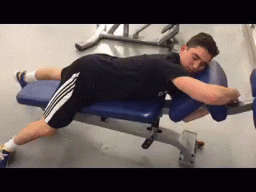 Exhausted Gym Fanatic Passed Out GIF