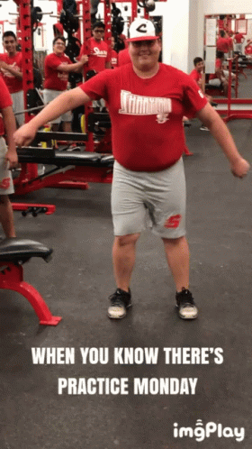 Gym Guy Practicing Dance GIF