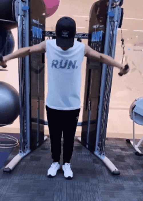 Gym Rat Working Out At Gym GIF