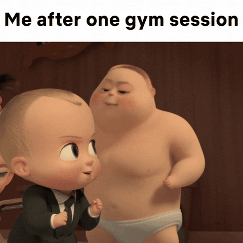 Gym Session Jimbo Boss Baby GIF