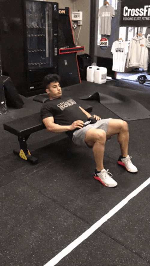 Gym Workout Hip Thrust GIF