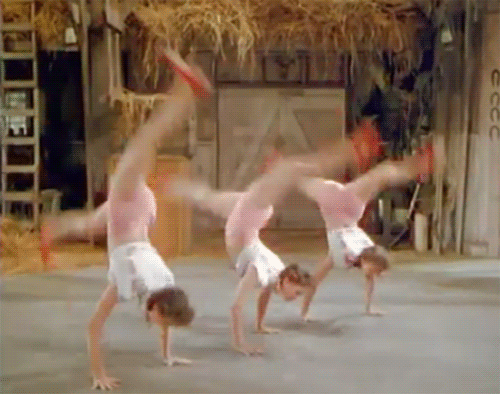 Gymnast Ladies During 40s GIF