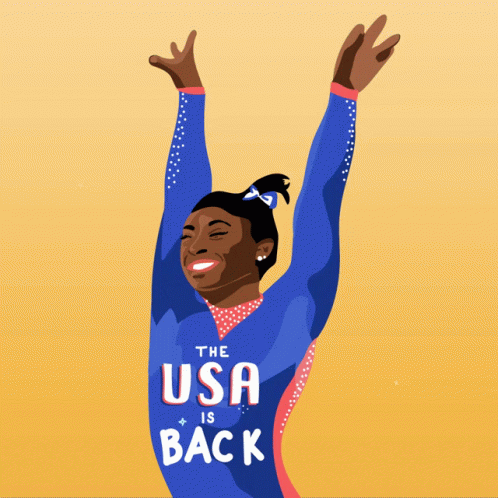 Gymnast with USA Is Back on Shirt