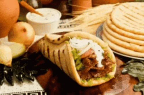 Gyros Food Serving GIF
