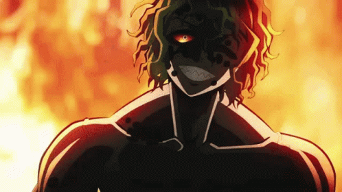 Gyutaro Demon Slayer On Fire GIF