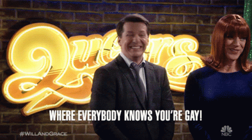 Ha Gay Everybody Knows You're Gay GIF