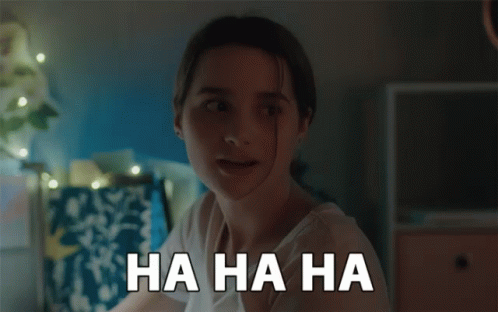 Ha Ha Sarcastic Laugh GIF