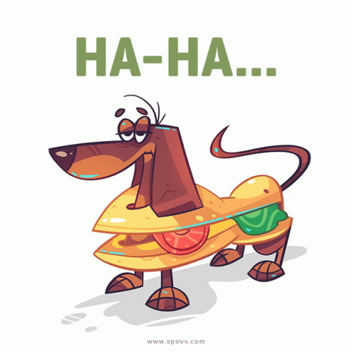 Ha Ha Sausage Dog GIF