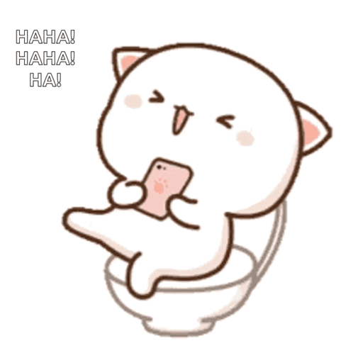 Ha Laugh Mochi Peach Cat GIF